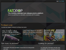 Tablet Screenshot of fatdrop.co.uk